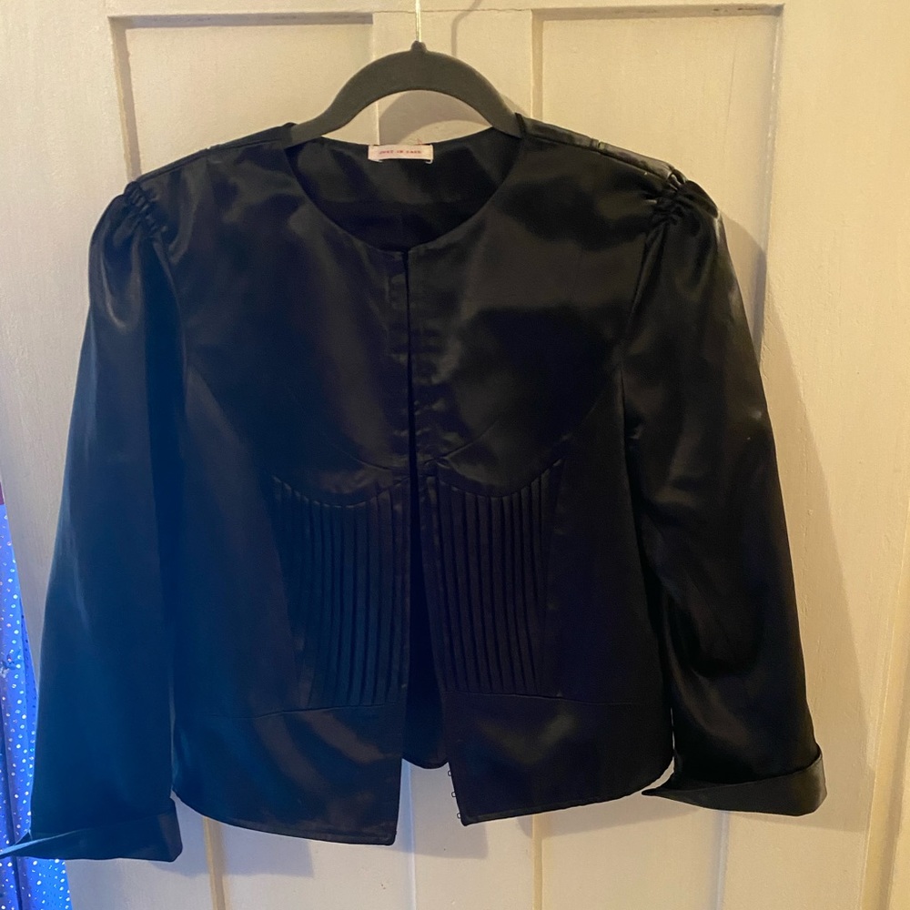 Black satin jackets